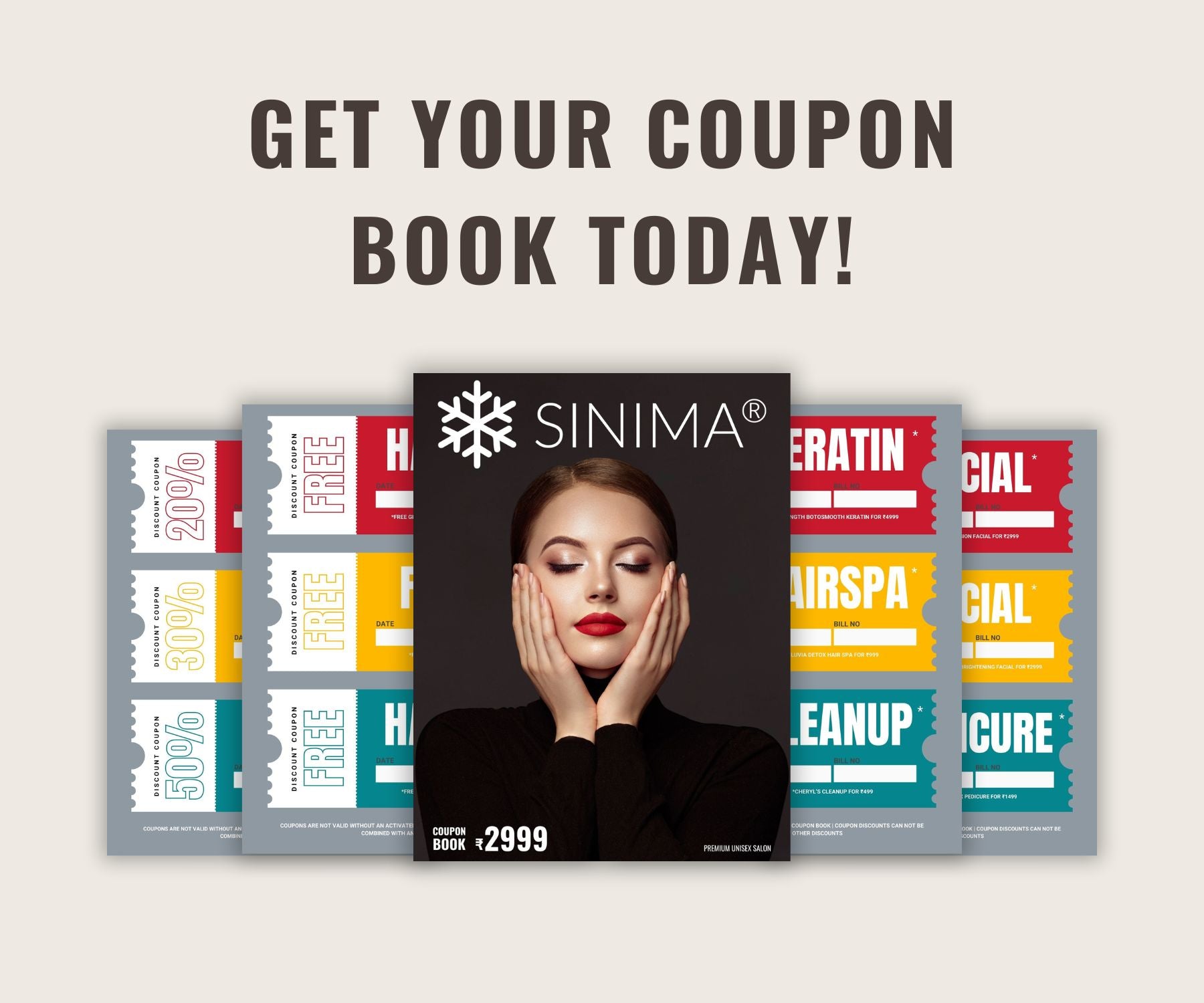 Earn Big Discount with SINIMA Salon Coupon Book