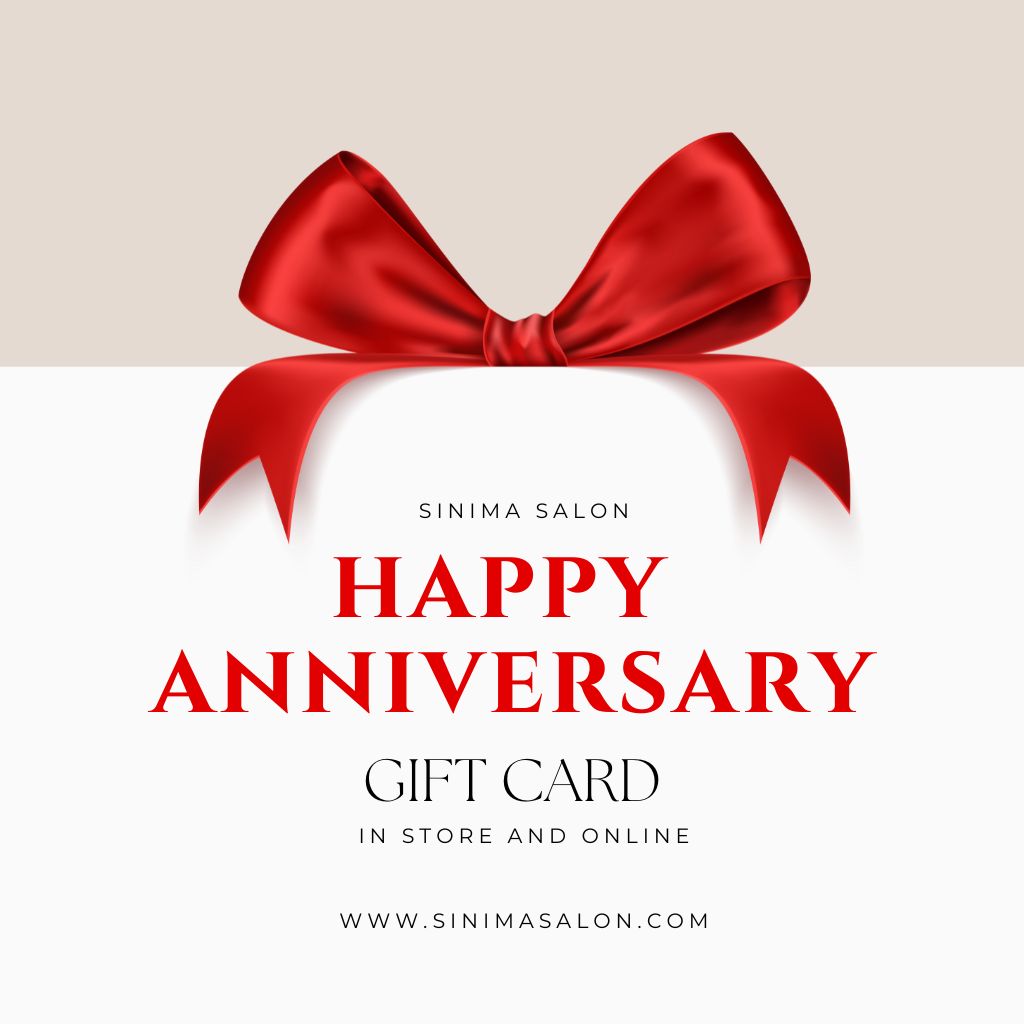 Celebrate Love and Togetherness with a Happy Anniversary Gift Card from Sinima Salon Kochi - The Ideal Gesture for a Special Occasion.