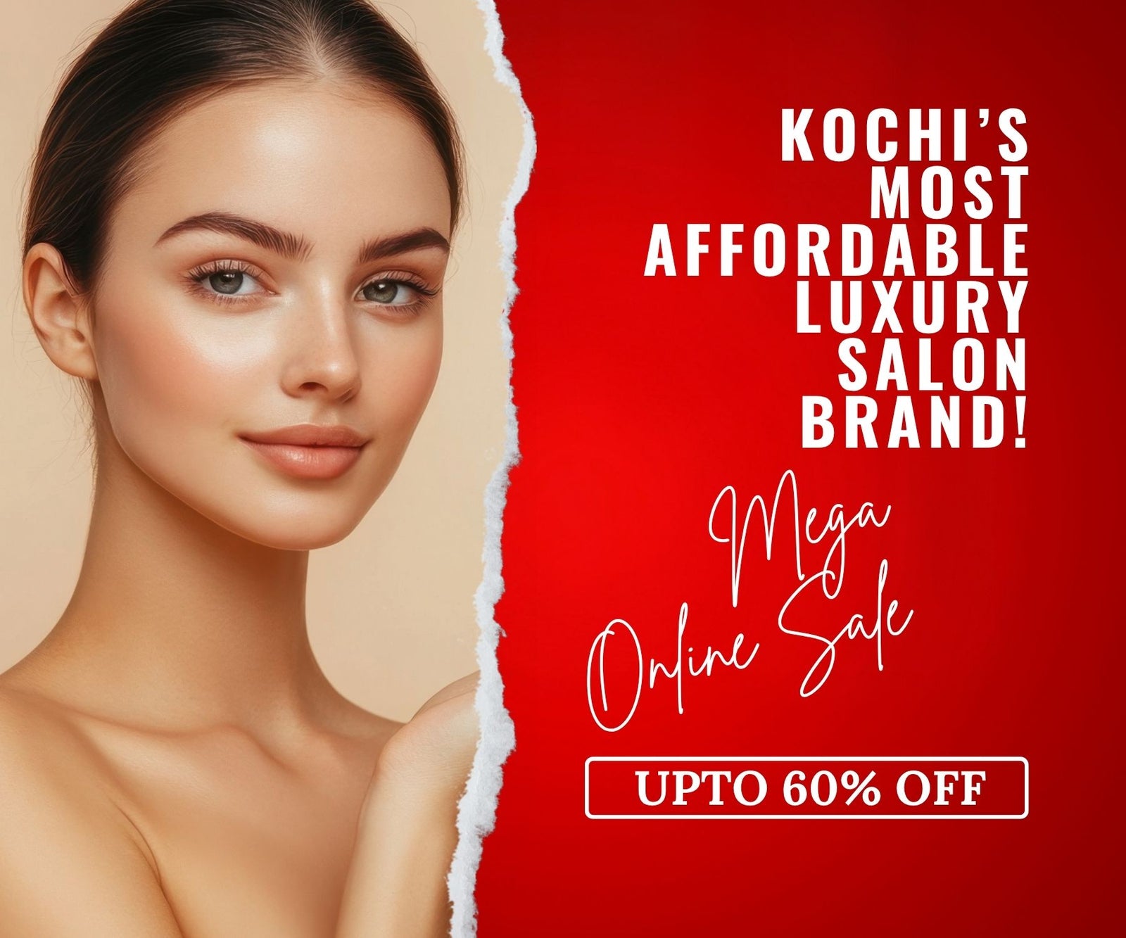 Mega online sale at SINIMA salon Kochi. Enjoy upto 60% off.